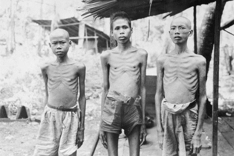 Rakyat yang dipaksa bekerja oleh Jepang sakit dan kurang gizi. Mereka ditemukan oleh pasukan sekutu (Australia) di Kalimantan pada tahun 1945 setelah ditinggal tentara Jepang.