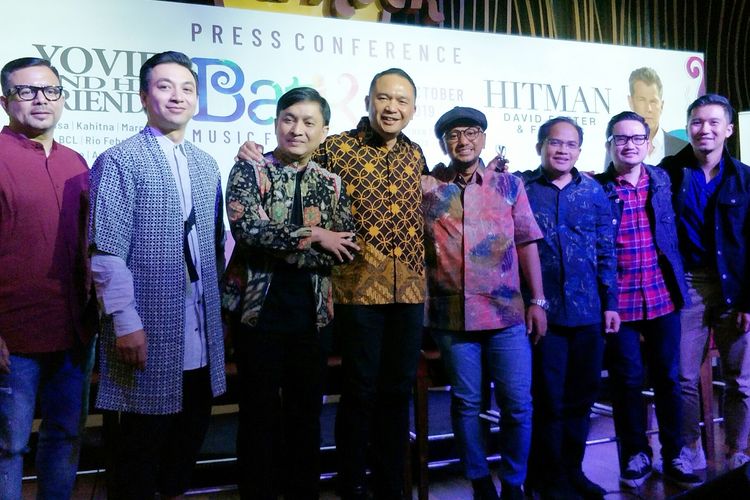 Suasana jumpa pers Batik Music Festival 2019 di kawasan SCBD, Jakarta Selatan, Jumat (6/9/2019).