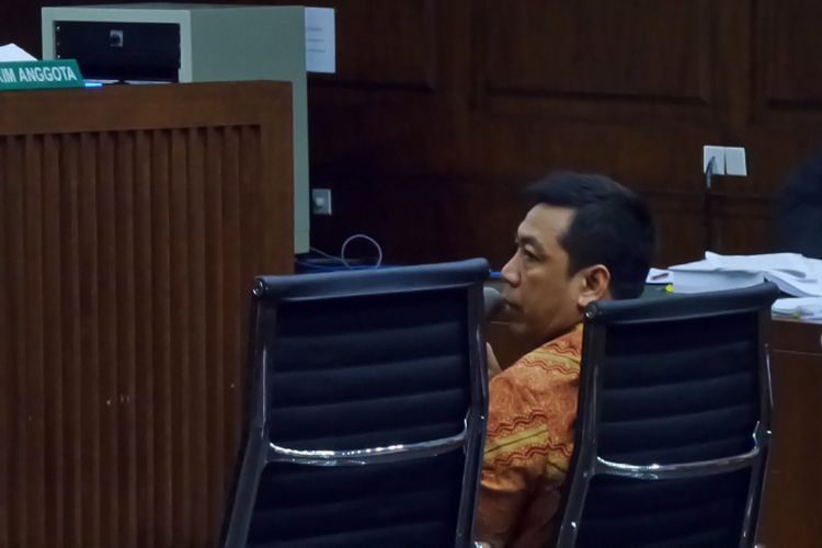 Kamaludin saat bersaksi untuk terdakwa Patrialis Akbar di Pengadilan Tipikor Jakarta, Senin (31/7/2017).