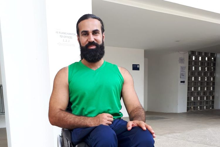 Mahmoud Zohud, satu-satunya atlet Palestina yang berlaga di Asian Para Games 2018.