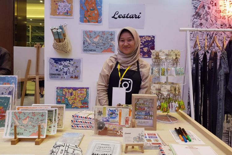 Hanifa, salah satu founder Lestari di Brightspot 2017, PIK Avenue Mall.