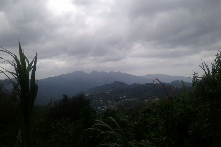 Pemandangan di Kecamatan Elar, Kabupaten Manggarai Timur, Flores, NTT, Rabu (31/1/2018). 