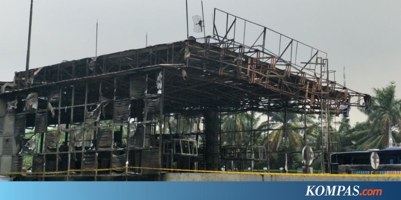 Begini Kondisi Gerbang Tol Pejompongan Usai Terbakar
