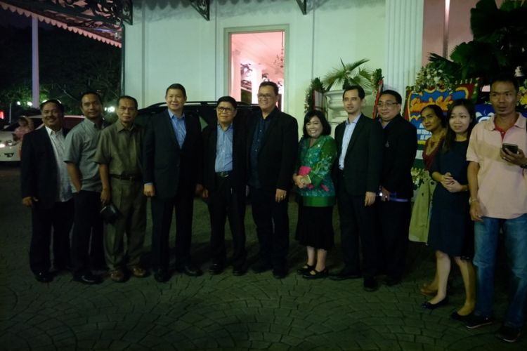 Perwakilan umat Kristiani DKI Jakarta menyambangi Balai Kota DKI Jakarta untuk membahas persiapan acara Natal bersama di Monas, Kamis (14/12/2017).