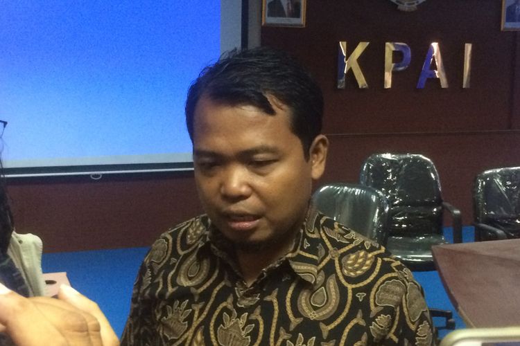 Ketua Komisi Perlindungan Anak (KPAI) Susanto di Kantor KPAI, Jakarta  Senin (28/5/2018).