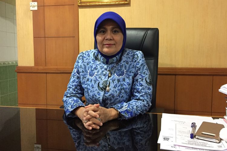 Kepala Dinas Kesehatan Kota Tangerang Liza Puspadewi saat ditemui di kantornya, Selasa (17/10/2017). 