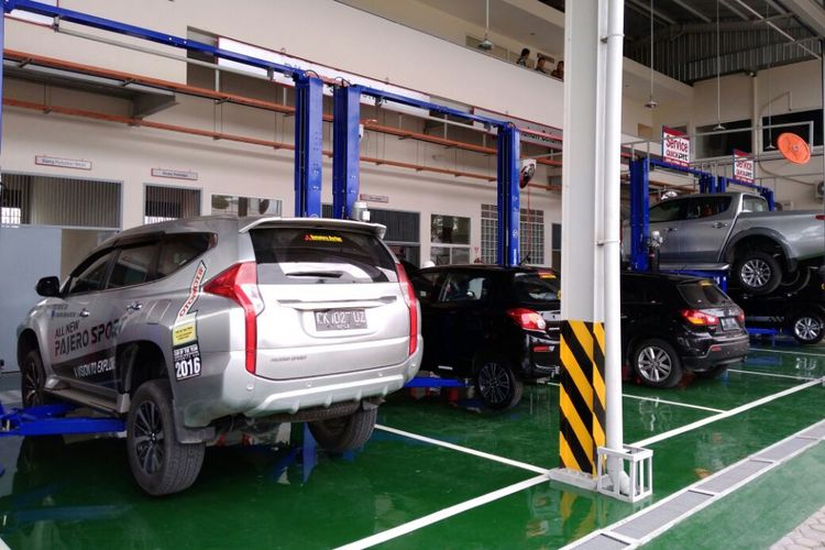 Sarana perbaikan di diler Mitsubishi Sumatera Berlian Motors - Binjai