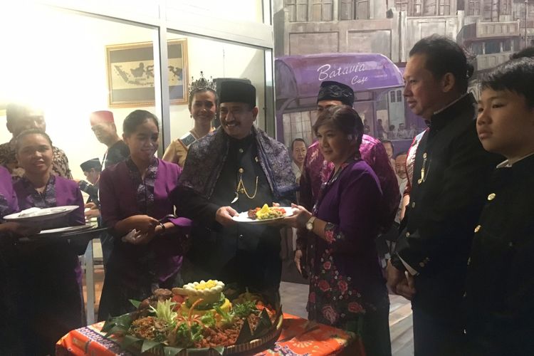 Peresmian Batavia Cafe oleh Menteri Pariwisata Arief Yahya di Tangerang, Banten, Rabu (28/2/2018).