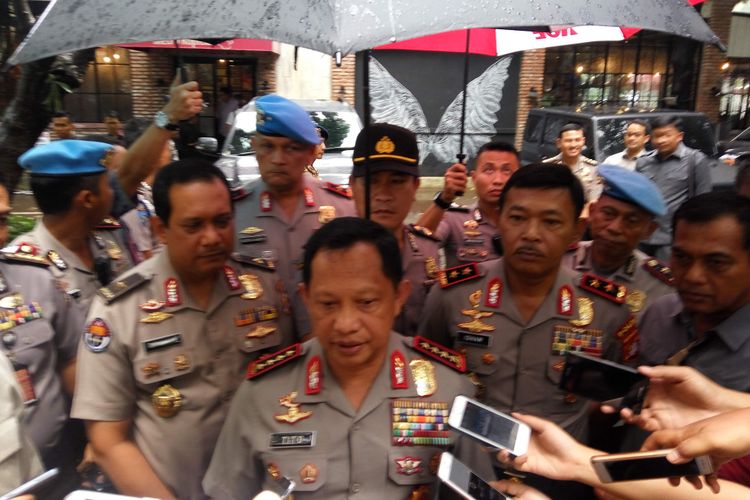 Kapolri Jenderal Tito Karnavian di Mapolda Metro Jaya, Kamis (9/11/2017).