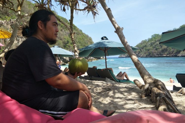 Atuh Beach, salah satu destinasi wisata di Pulau Nusa Penida, Bali bagian timur.