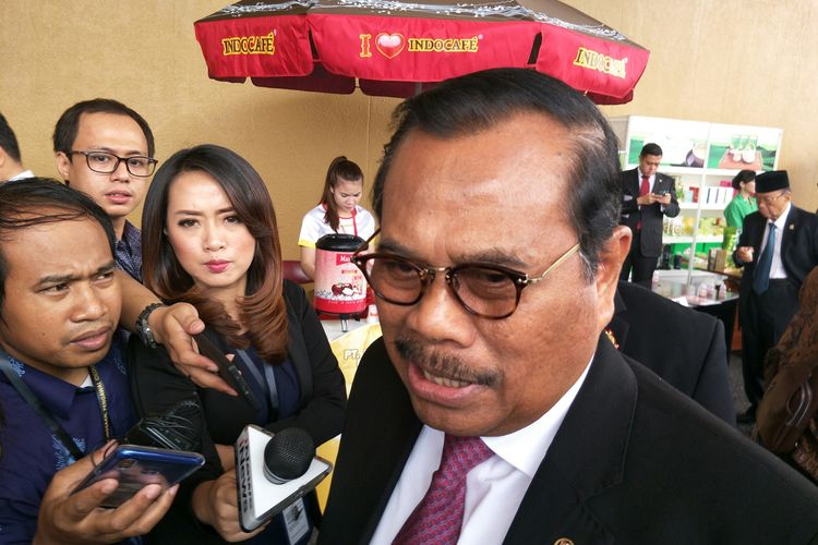 Jaksa Agung HM Prasetyo di Kompleks Parlemen, Senayan, Jakarta, Jumat (16/8/2019). 