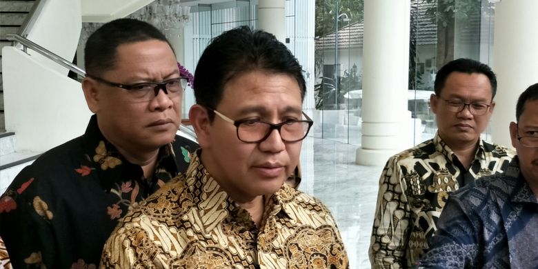 Direktur Utama PT PAL Indonesia (Persero), Budiman Saleh ketika ditemui di kantor Wakil Presiden RI, Jakarta, Senin (22/1/2018). 