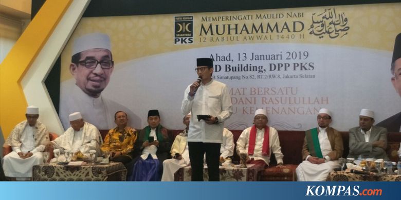 Sandiaga Uno Hadiri Peringatan Maulid Nabi di DPP PKS