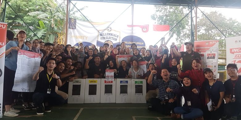 Program Vokasi Komunikasi Universitas Indonesia (UI) menyelenggarakan kompetisi futsal Millennials For Election: Futsal Competition 2019 di UI, Depok (13-14/4/2019).