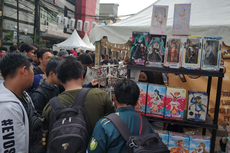 festival budaya dan kuliner Jepang, Ennichisai, di area Little Tokyo, Blok M Square, Jakarta Selatan, Minggu (1/7/2018).