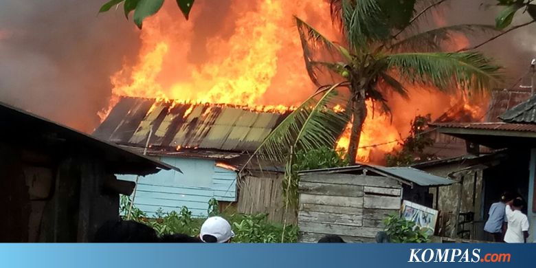 19 Rumah di Permukiman Padat Penduduk di Palembang Terbakar