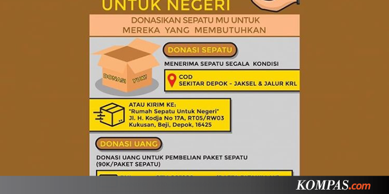 Kebanyakan Sepatu? Donasi untuk Anak-Anak yang Membutuhkan