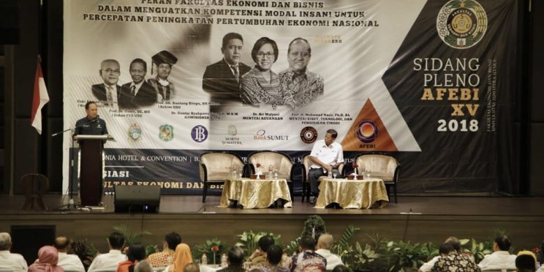 Sidang Pleno Asosiasi Fakultas Ekonomi dan Bisnis Indonesia (AFEBI) XIV, Medan (3/8/2018)