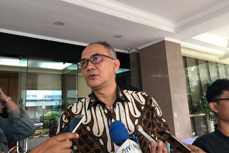 Direktur Jenderal Perdagangan Luar Negeri Kementerian Perdagangan Oke Nurwan saat diwawancarai di Jakarta, Selasa (7/8/2018).