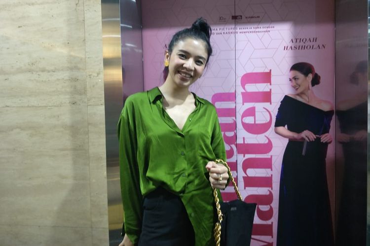 Oxcerila Paryana saat ditemui usai spesial screening film Mantan Manten di XXI Plaza Indonesia, Jakarta Pusat, Kamis (28/3/2019).