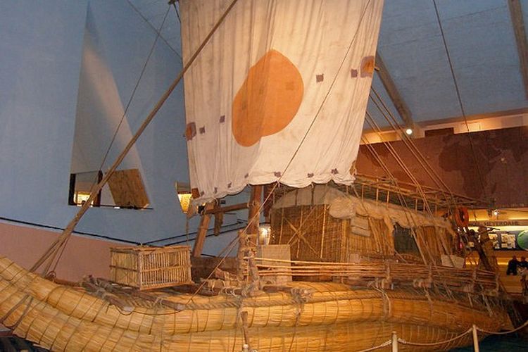 Kapal R a II di Museum Kon-Tiki, Oslo Norwegia
