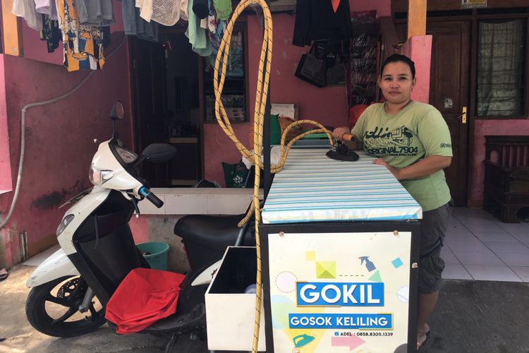 Adel Buka Jasa Gosok Keliling karena Terinspirasi Chairul 