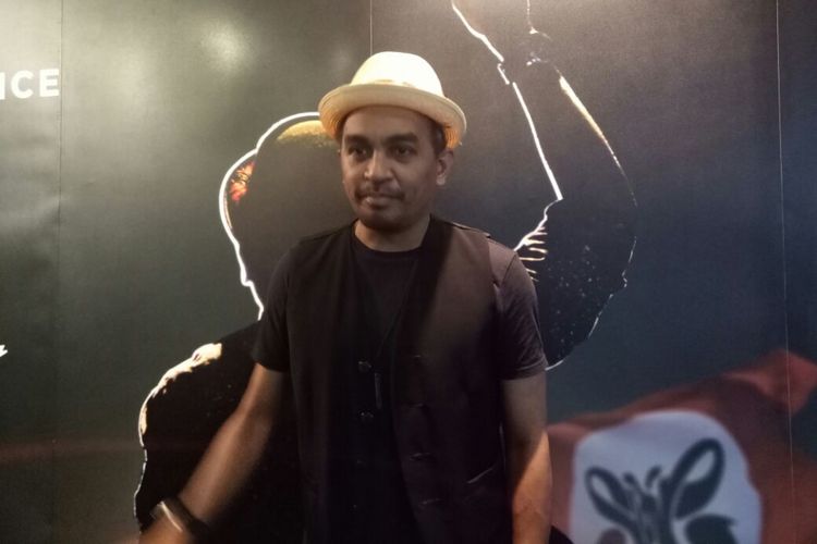 Glenn Fredly saat jumpa pers konser TNDMT Glenn Fredly untuk Slank di kawasan Senopati, Jakarta Selatan, Selasa (15/8/2017).