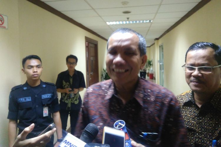 Deputi Bidang Pencegahan Komisi Pemberantasan Korupsi (KPK) Pahala Nainggolan di Gedung DPD RI, Jakarta, Selasa (5/9/2017). 