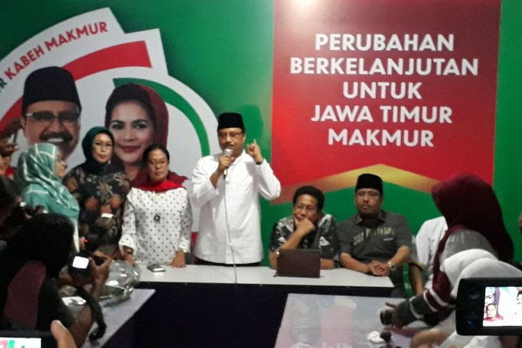 Gus Ipul meresmikan posko pemenangan Pilkada Jatim di Surabaya