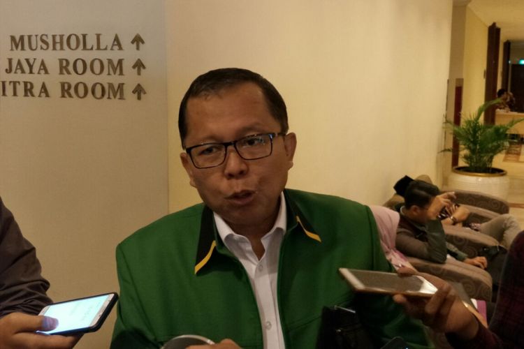 Sekretaris Jenderal Partai Persatuan Pembangunan (PPP), Arsul Sani ketika ditemui di Hotel Sari Pan Pacific, Jakarta, Senin (26/2/2018). 