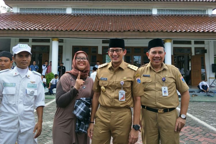 Wakil Gubernur DKI Jakarta Sandiaga Uno di Pulau Pramuka, Selasa (27/2/2018). 