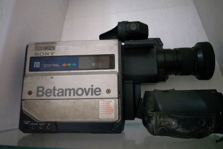 Sony Betamovie DC 96 V, salah satu kamera antik koleksi Polda Metro Jaya. Foto diambil Selasa (27/2/2018).