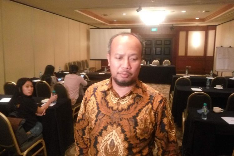 Ketua YLKI Tulus Abadi di Hotel Milenium, Jakarta Pusat, Selasa (24/4/2018).
