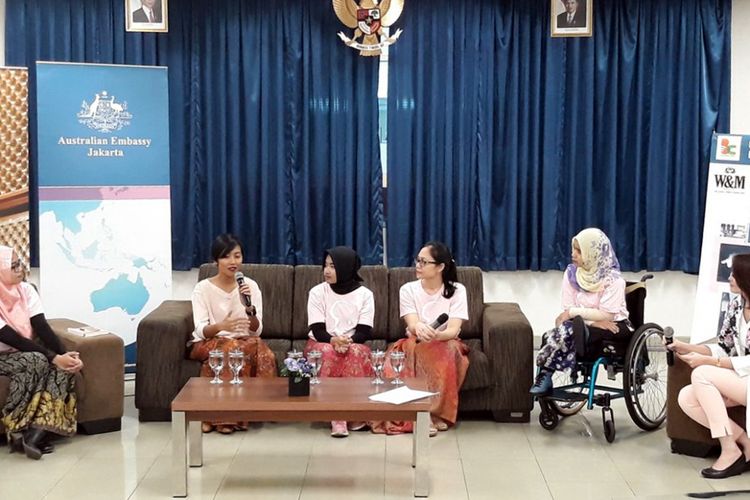 Suasana peluncuran buku Neng Koala: Kisah-Kisah Mahasiswi Indonesia di Australia (25/4/2018).