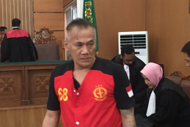 Tio Pakusadewo di Pengadilan Negeri Jakarta Selatan, Senin (7/5/2018).
