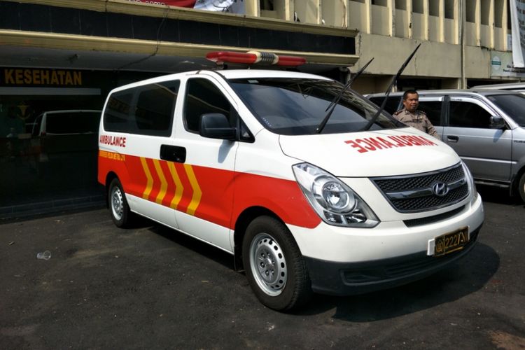 Ambulans VVIP Subbid Dokpol Biddokkes Polda Metro Jaya. Foto diambil pada Jumat (18/5/2018).