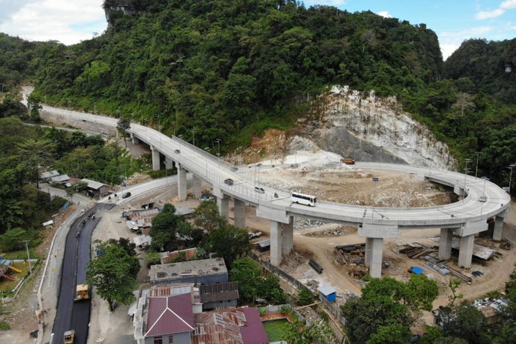 Jembatan layang Maros-Bone di Sulawesi Selatan.