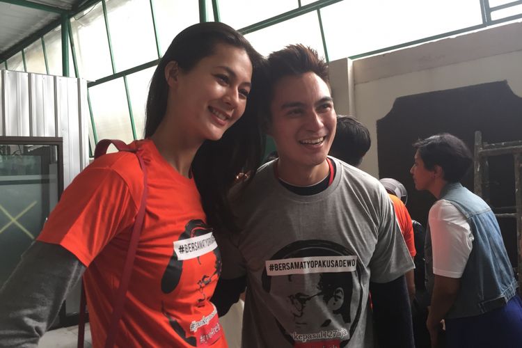 Artis peran Baim Wong dan model Paula Verhoeven 