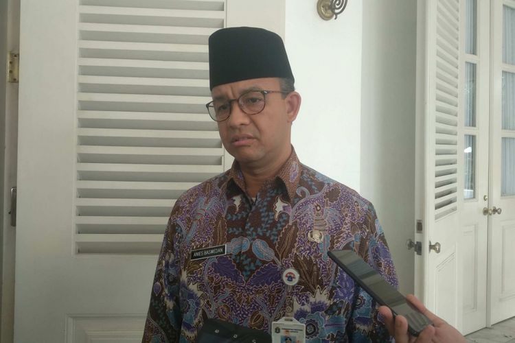 Gubernur DKI Jakarta Anies Baswedan di Balai Kota DKI Jakarta, Jumat (29/6/2018).