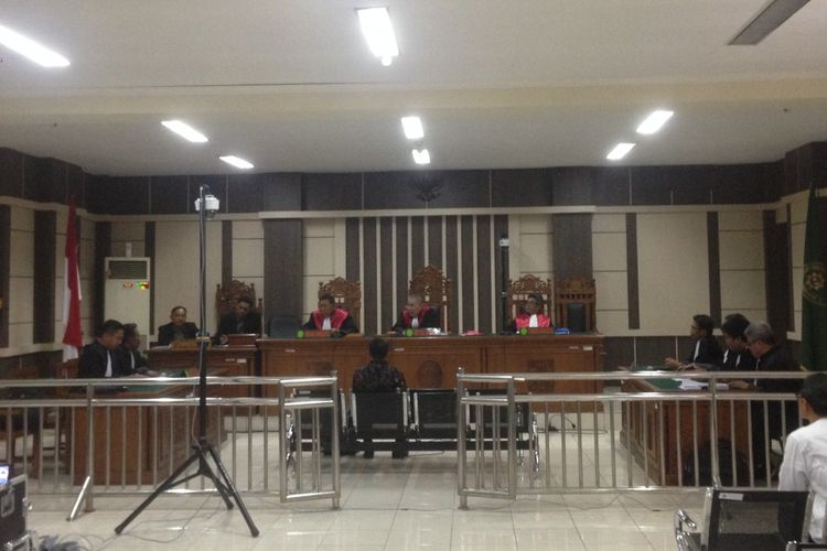 Sidang korupsi kasus suap yang melibatkan Bupati Kebumen M Yahya Fuad di Pengadilan Tipikor Semarang, Senin (2/7/2018)