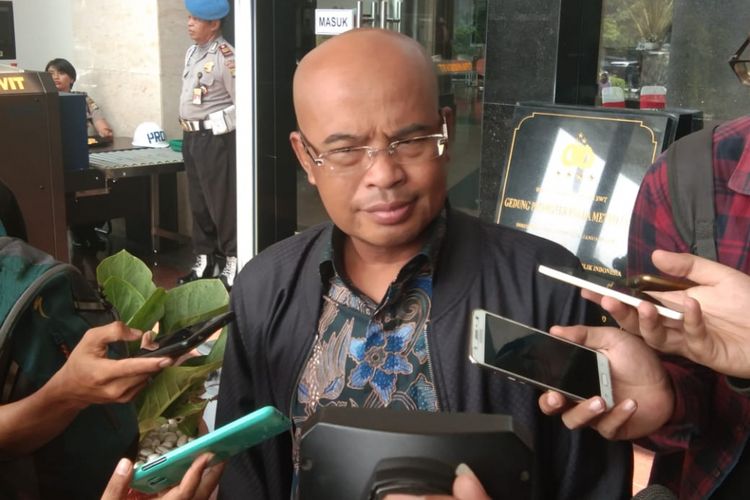 Desmond Mahesa Wakil Ketua Komisi lll DPR datang ke Polda Metro Jaya, Senin (9/7/2018)