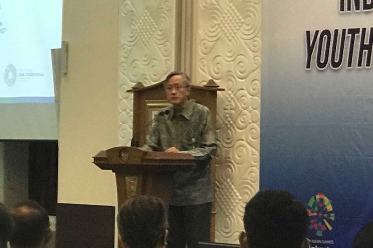 Sekertaris Utama Bappenas, Gellwyn Daniel Hamzah saat peluncuran IPP di Kantor Bappenas, Jakarta (13/7/2018).