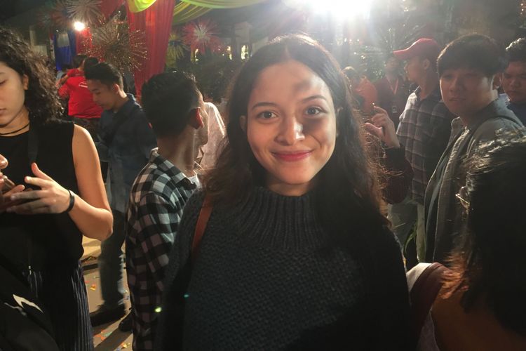 Putri Marino menghadiri screening dan gala premiere di XXI Epicentrum, Kuningan, Jakarta Selatan, Sabtu (28/7/2018).