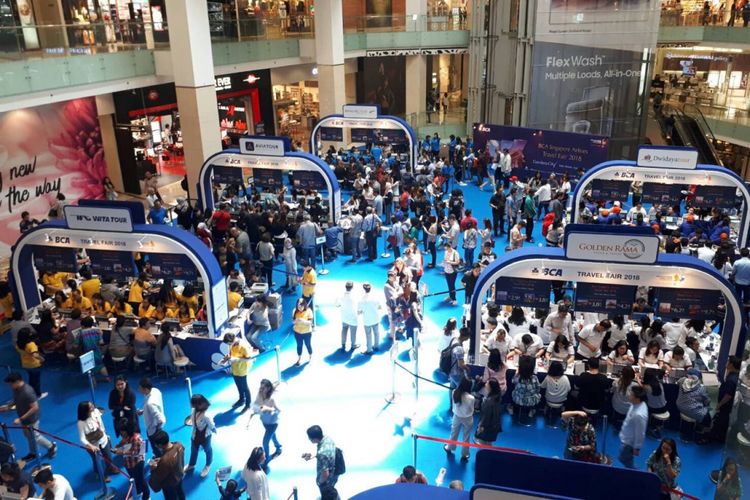 Singapore Airlines Travel Fair yang diselenggarakan 10-11 Agustus 2018, di Gandaria City, Jumat (10/8/2018).