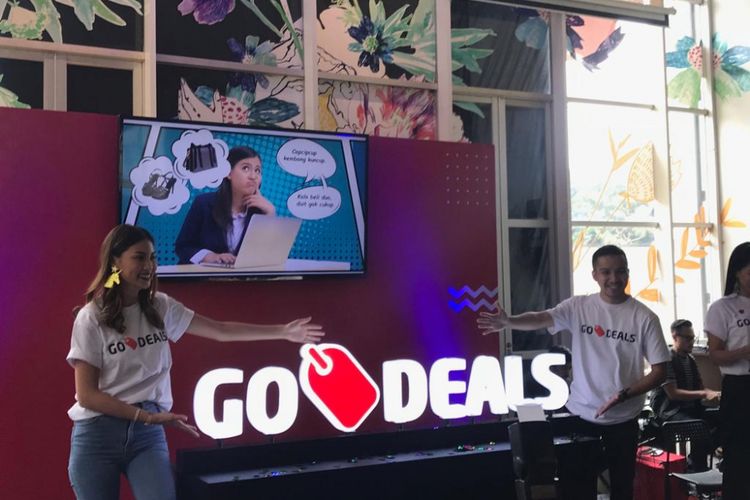 Peluncuran layanan Go-Deals di Jakarta, Kamis (11/10/2018).