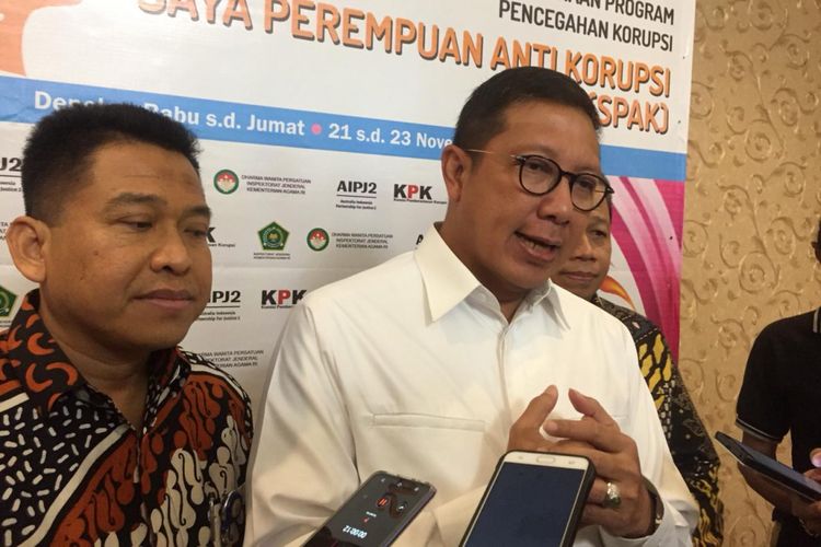 Menteri Agama RI, Lukman Hakim Saifuddin , di Savero Hotel Depok, Jumat (23/11/2018).