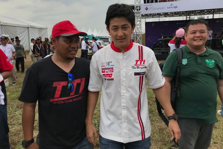 Rio Haryanto sudah menggunakan serangam TTI di ajang ISSOM di BSD, Tangerang, Banten, Minggu (2/12/2018).