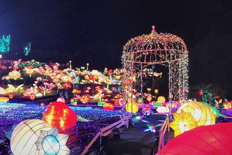 Area iluminasi yang pernah menjadi lokasi syuting film “Harumachi Bokura”