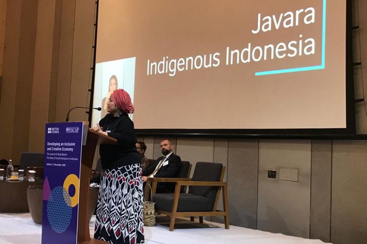 Pendiri dan CEO Javara Helianti Hilman saat di Jakarta, Senin (17/12/2018).