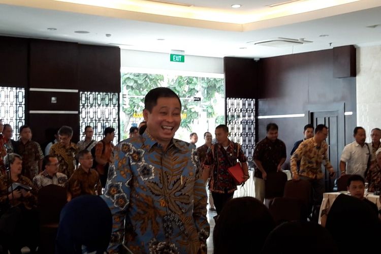 Menteri Energi dan Sumber Daya Mineral (ESDM) Ignasius Jonan ketika memberikan paparan kinerja Kementerian ESDM sepanjang 2018 di Jakarta, Jumat (4/1/2019).